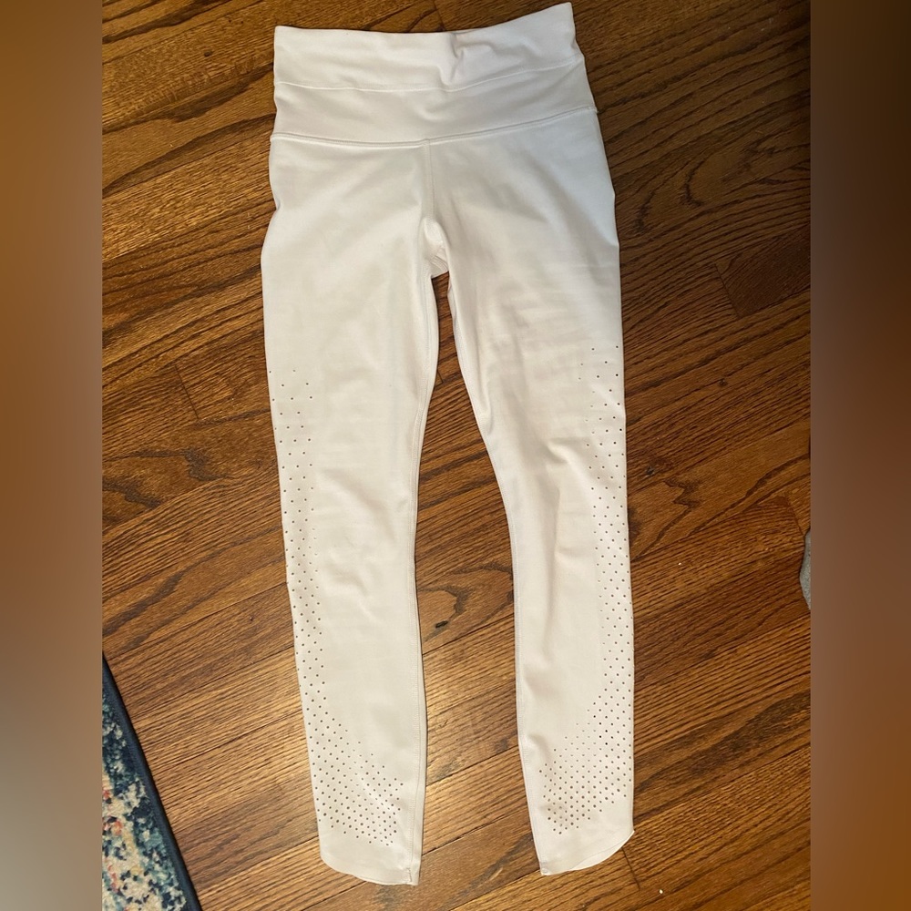High waist Athleta 7/8 Laser cut contender leggings